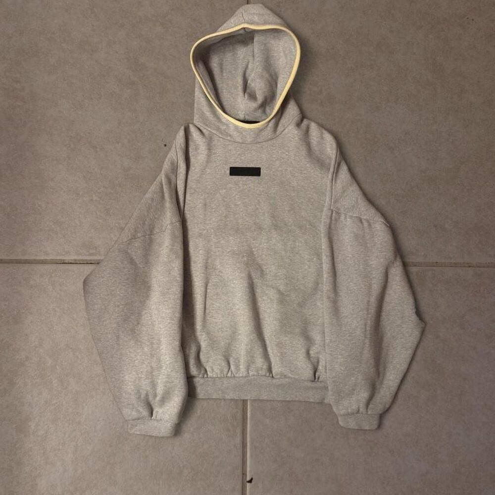 (2021–2022) Fear of God Essentials Pullover Hoodie - Light Oatmeal - XL